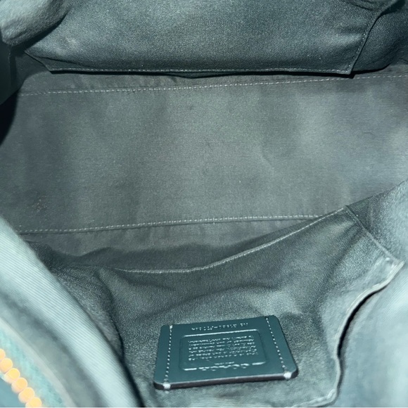 Coach Green Leather Satchel with Gold Hardware - Picture 2 of 4